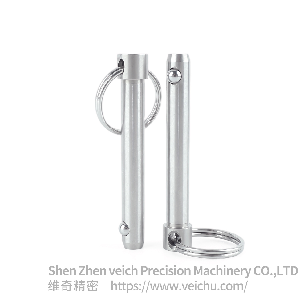  Stainless Steel Pull-ring Type Ball Lock Pin with Single Bead