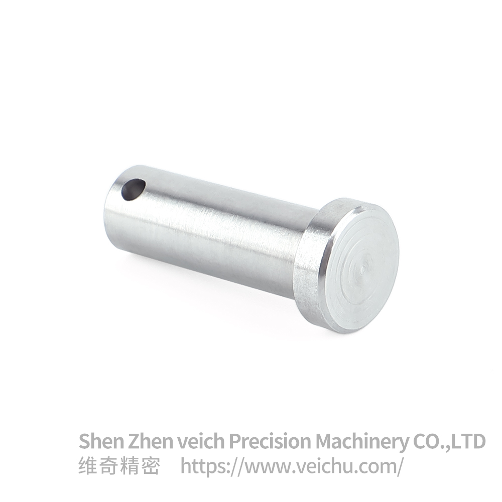 Cylindrical Flat-head Stainless Steel Custom Pins with Holes