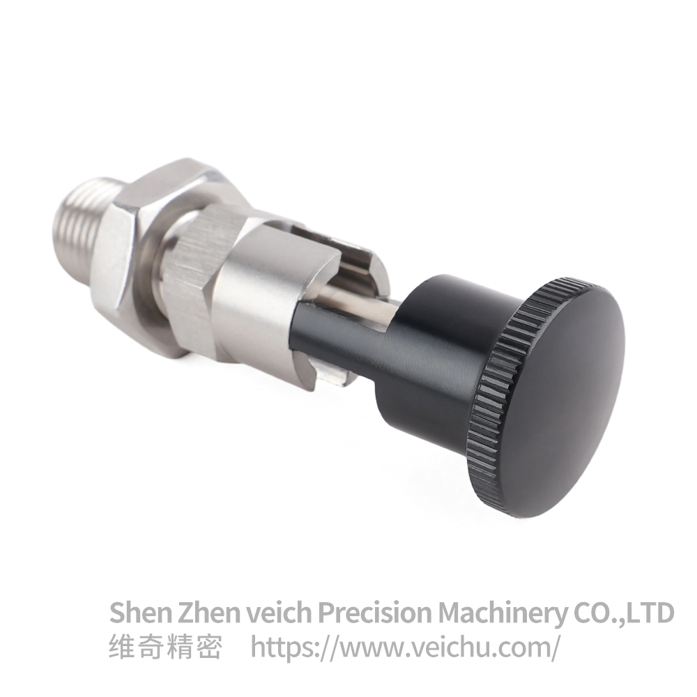 VCN211-CNK Rest Position Type Stainless Steel Aluminum Knob Hand-Retractable Plungers