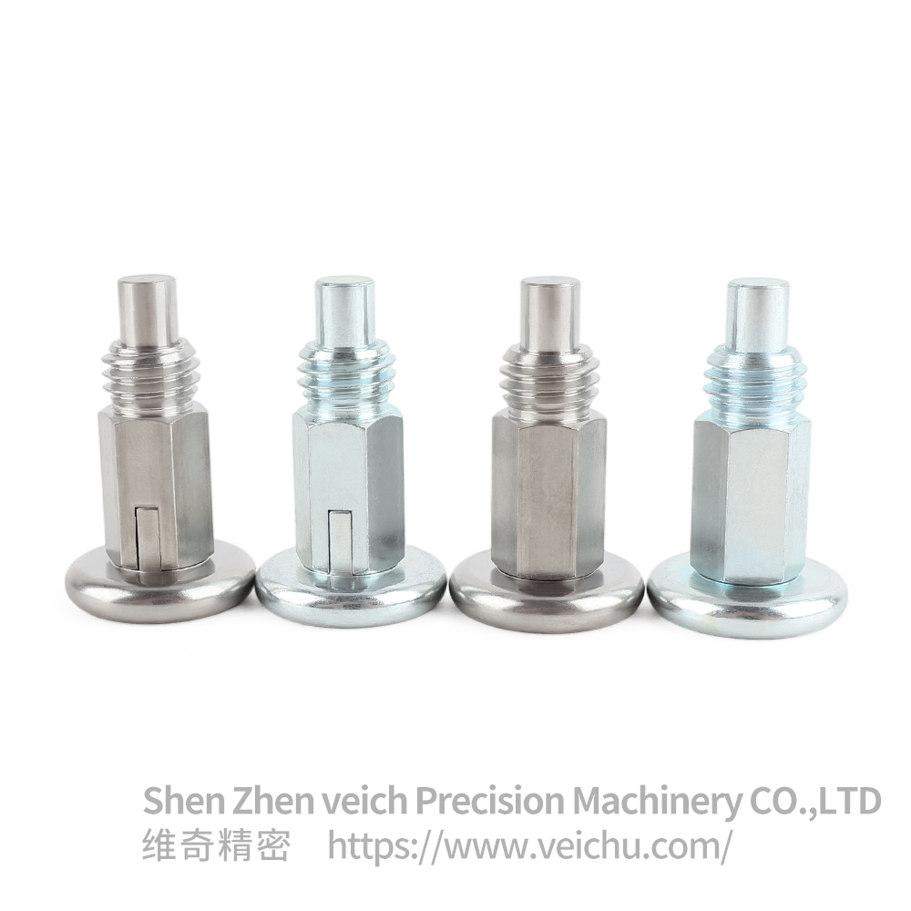 VCN231-B Return Type Carbon Steel Mushroom head Spring Loaded Plunger