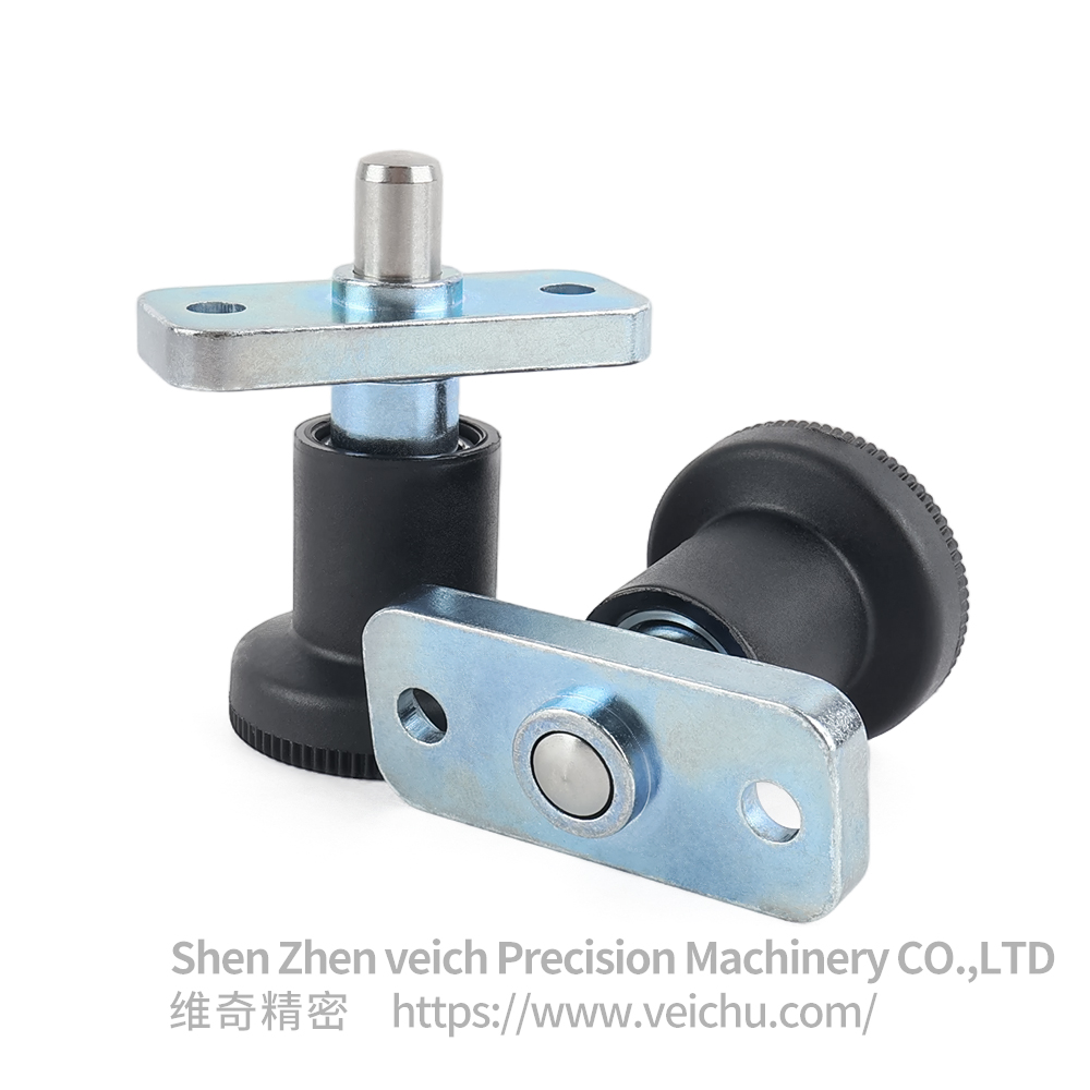 VCN232-CN Rest position Stainless Steel Spring Loaded Plunger with Flange