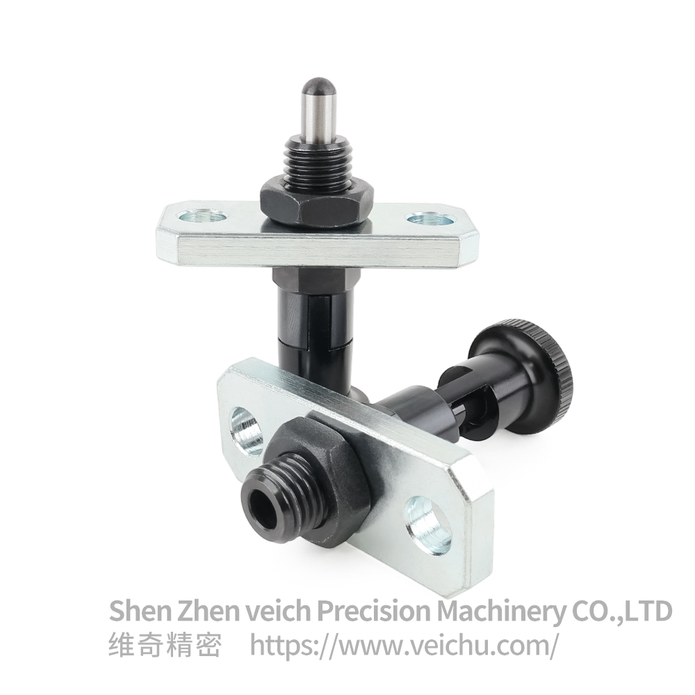 VCN242-CK Carbon Steel Rest Position Type Spring Loaded Plunger with Flange