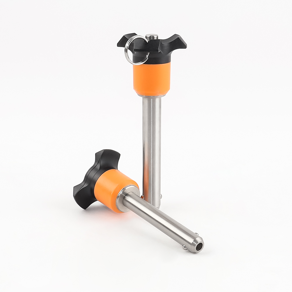 VCN120 Push Button Type Orange Knob Quick Release Pin
