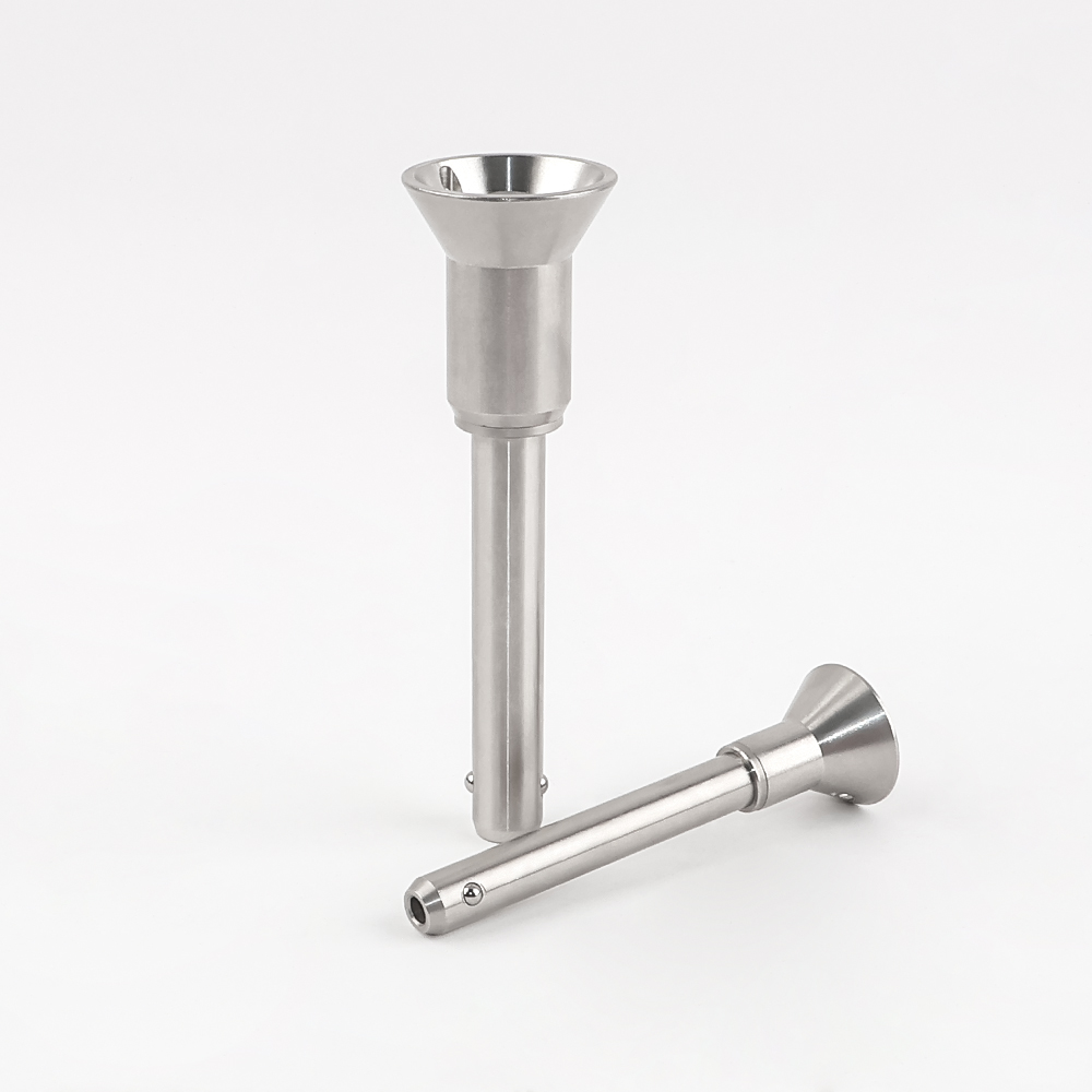 VCN122 Ball Lock Safety Pin with Horn-Shaped Handle