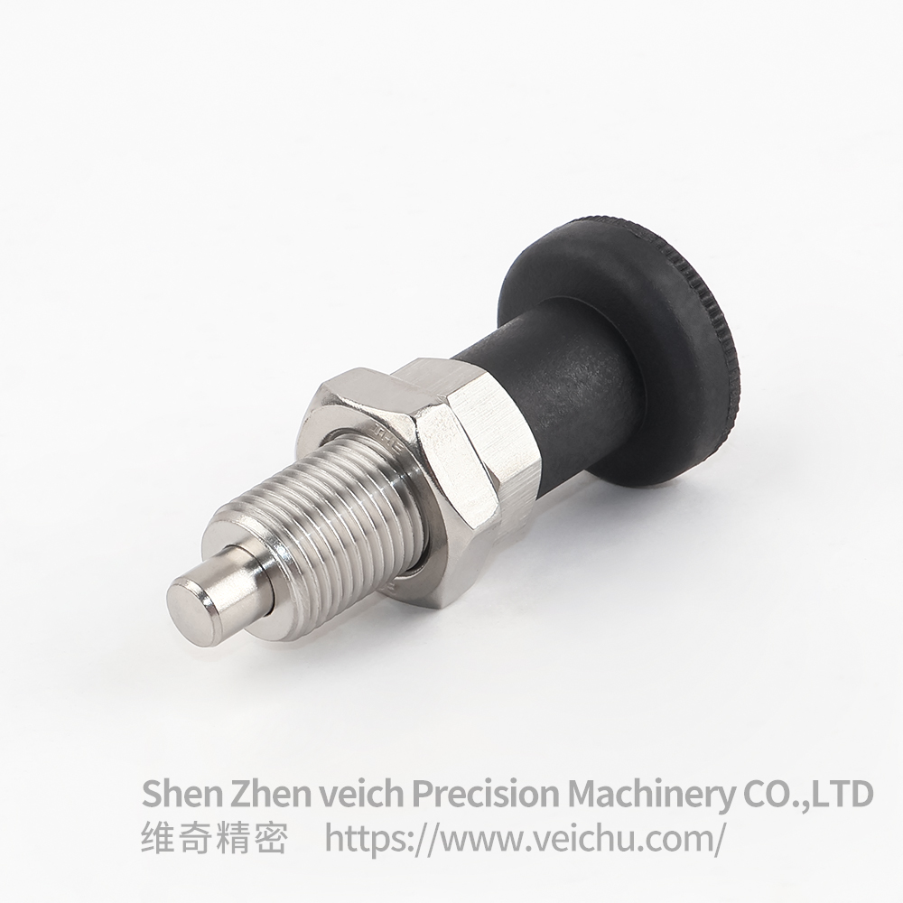 VCN220-BNK Nylon Knob Dowel Spring Loaded Plunger