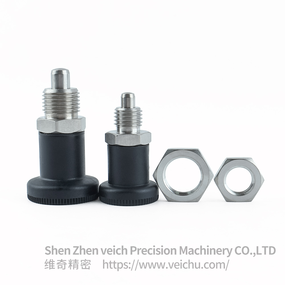 VCN216-BNK-Black Stainless Steel Spring Loaded Plunger