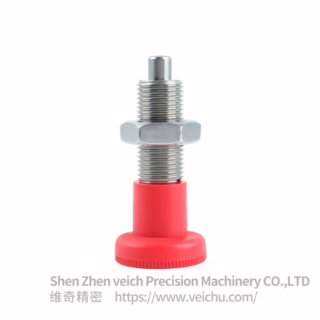 VCN219-BNK-Red Nylon Knob Precision Indexing Plunger