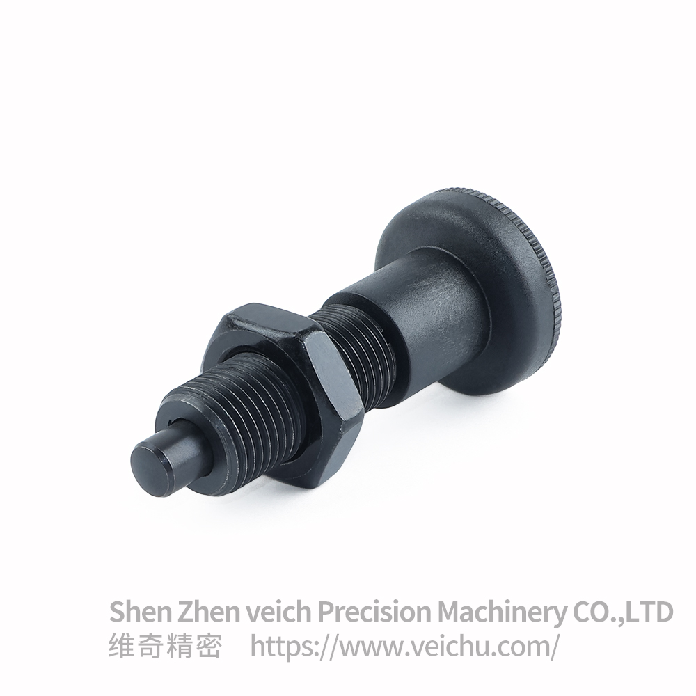 VCN219-BK-Black Plastic Knob Indexing Spring Plunger