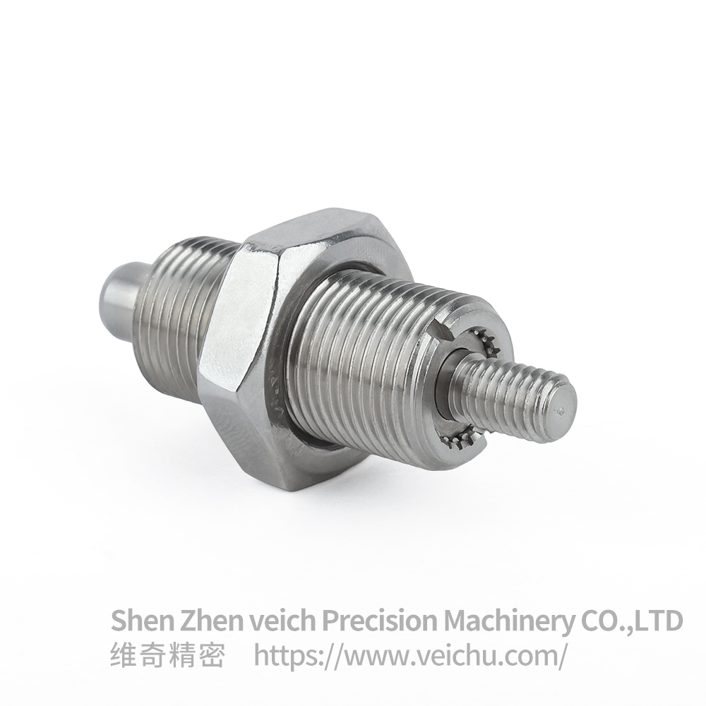VCN222-GNK- Stainless Steel Precision Indexing Plunger without Knob