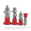 VCN221-CNK-Red Stainless Steel Nylon6 Knob Self-locking Indexing Plunger