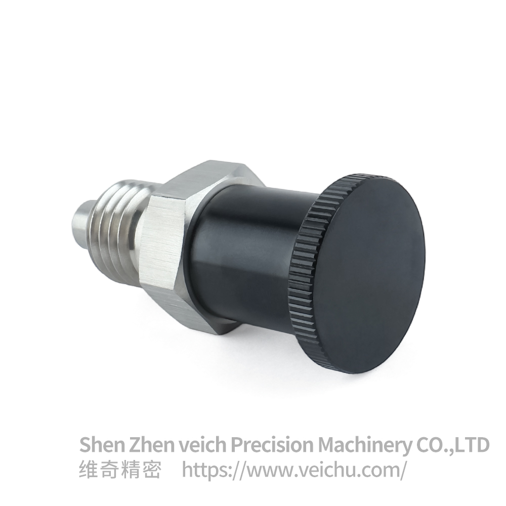 VCN215-BN-Stainless Steel Aluminum Knob Hand-Retractable Plungers