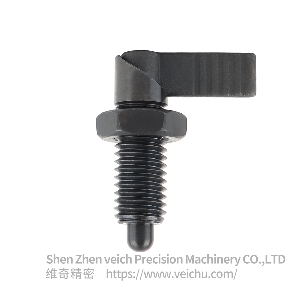 VCN227-BK Carbon Steel L Type Handle Spring Loaded Plunger