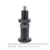 VCN210-BK-Flat Pin Carbon Steel Aluminum Knob Return Type Indexing Plunger