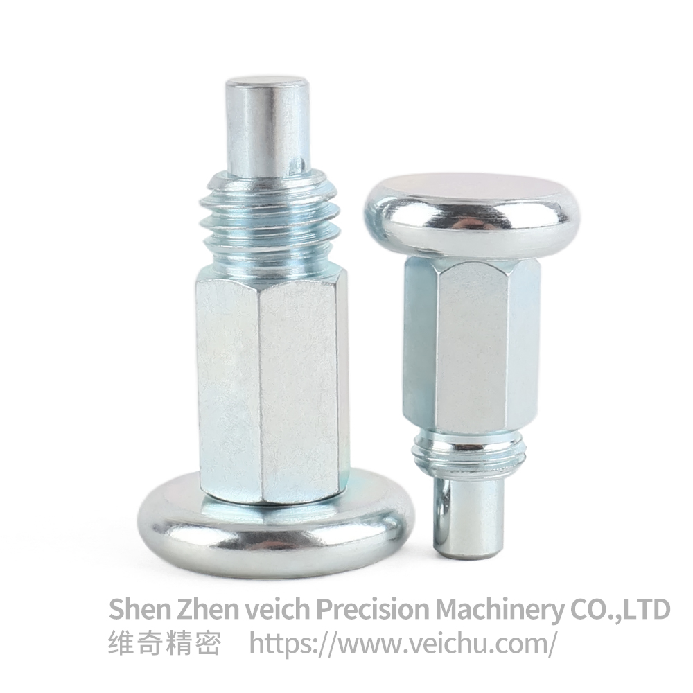 VCN231-B Return Type Carbon Steel Mushroom head Spring Loaded Plunger