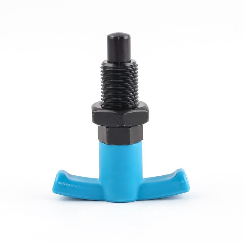VCN250-BK Carbon Steel T-Handle Plastic Retractable Spring Plunger