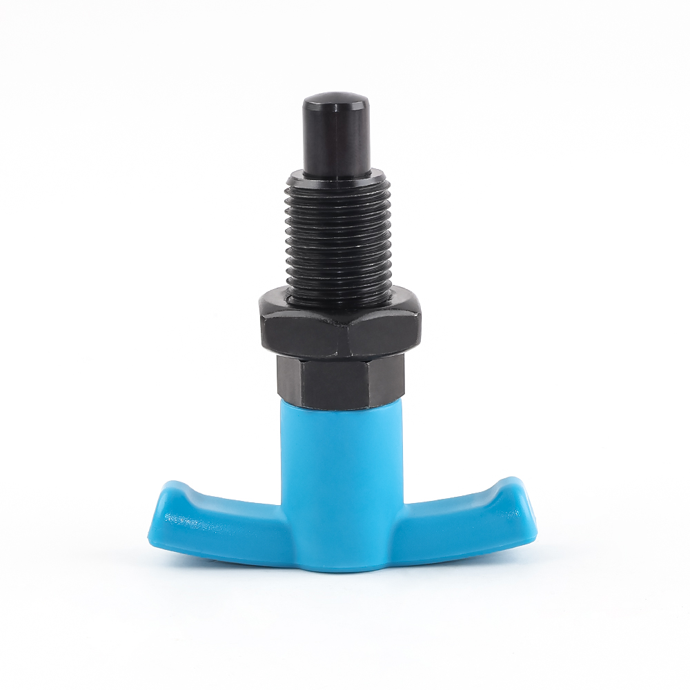 VCN250-BK Carbon Steel T-Handle Plastic Retractable Spring Plunger
