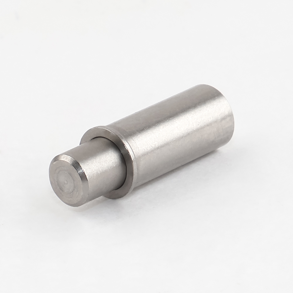 VCN510-F Flat Head Stainless Steel Spring Plunger - Smooth,Flanged