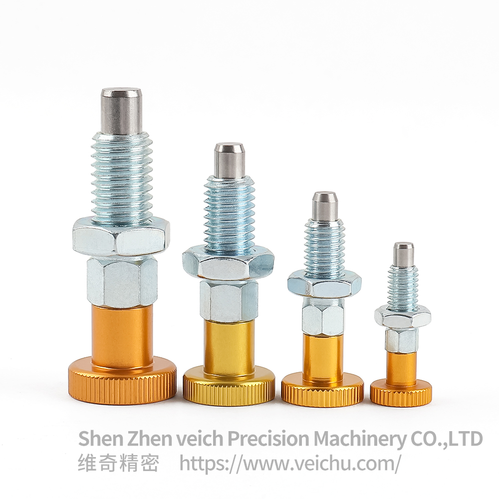 VCN217-BK-Gold Stainless Steel Return Type Spring Plungers