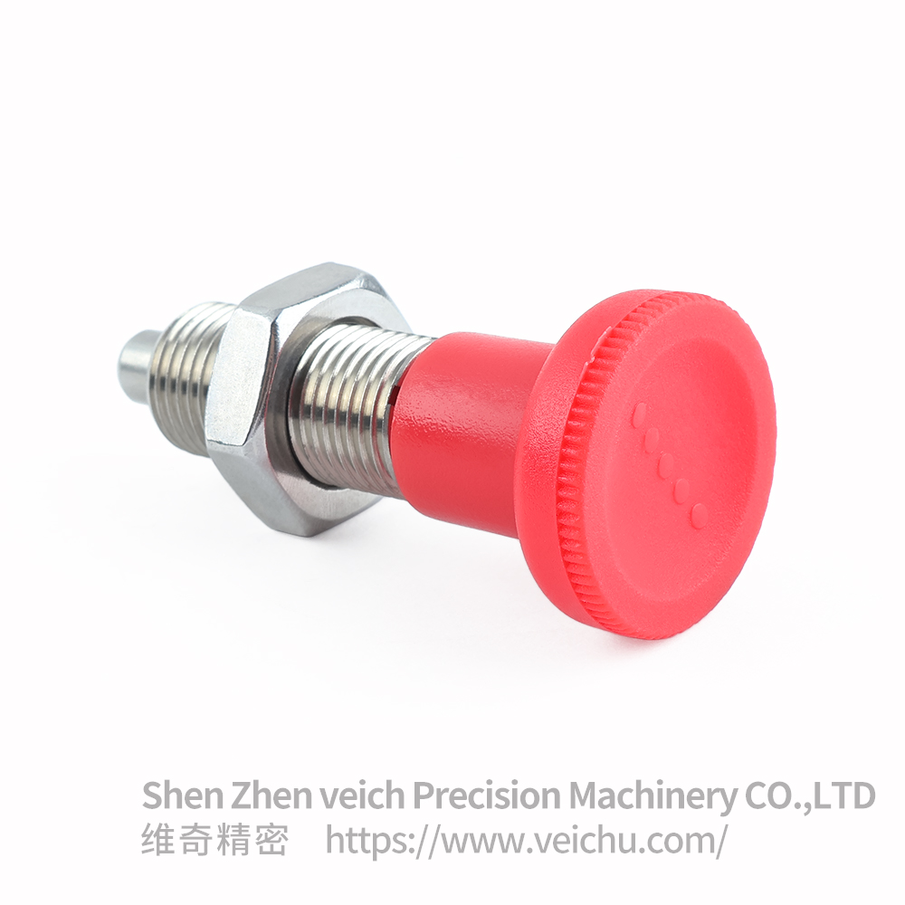 VCN219-BNK-Red Nylon Knob Precision Indexing Plunger