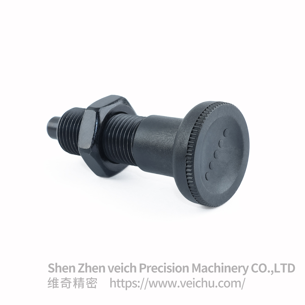 VCN219-BK-Black Plastic Knob Indexing Spring Plunger