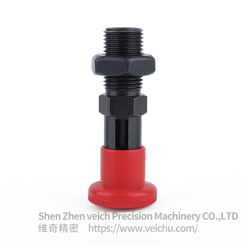 VCN221-CK-Red Carbon Steel Nylon 6 Knob Lock-out Spring Plungers