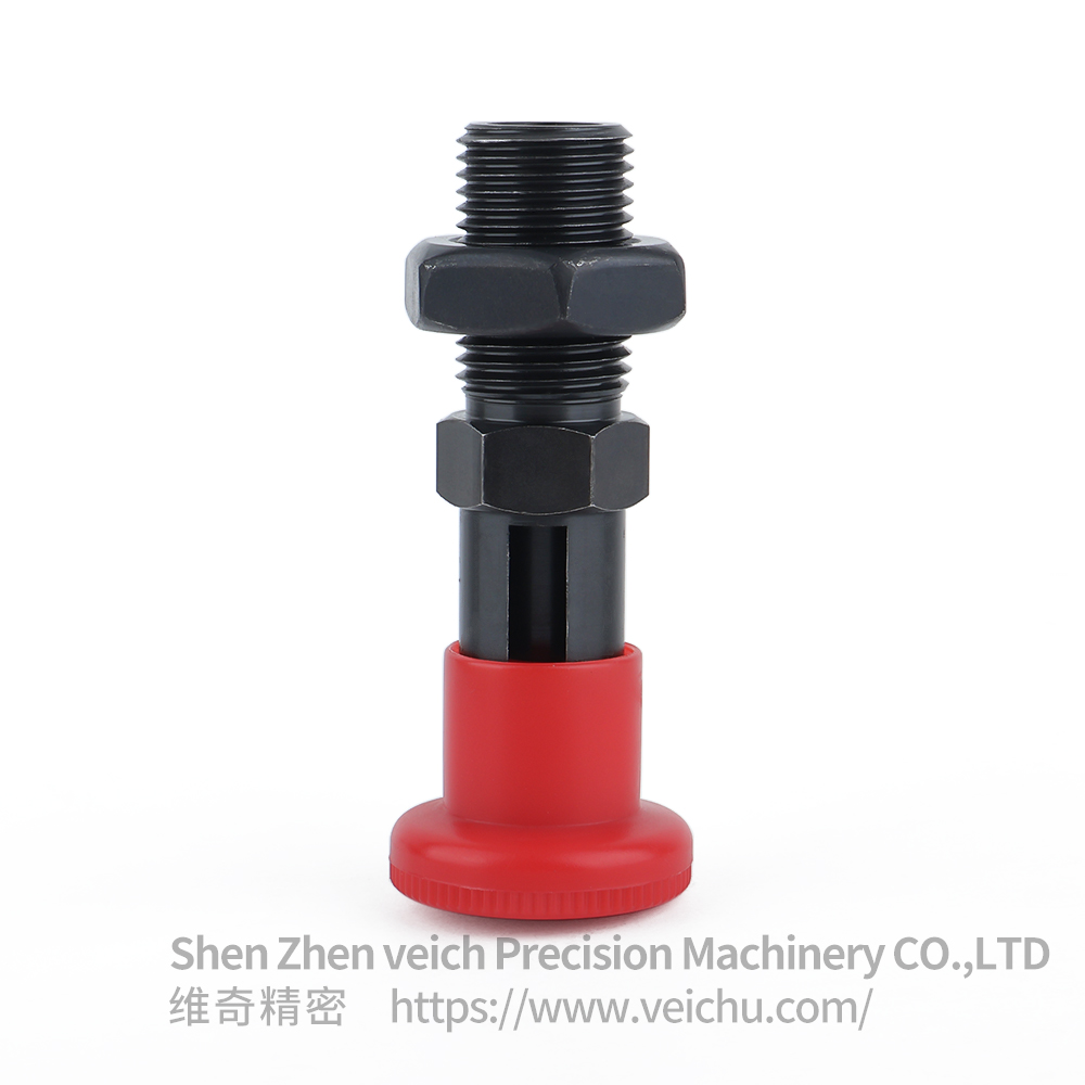 VCN221-CK-Red Carbon Steel Nylon 6 Knob Lock-out Spring Plungers