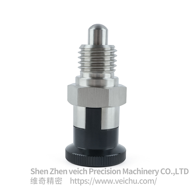VCN215-CN-Stainless Steel Aluminum Knob Hand-Retractable Plungers