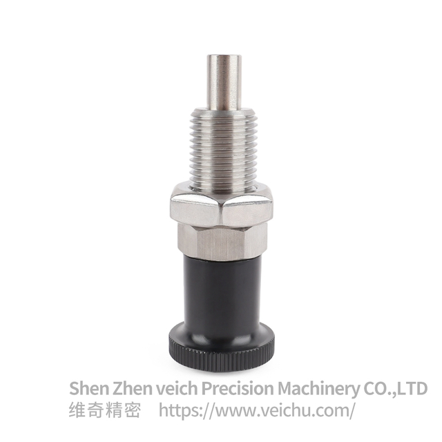 VCN211-BNK Stainless Steel Aluminum Knob Hand-Retractable Plungers with Hollow pin