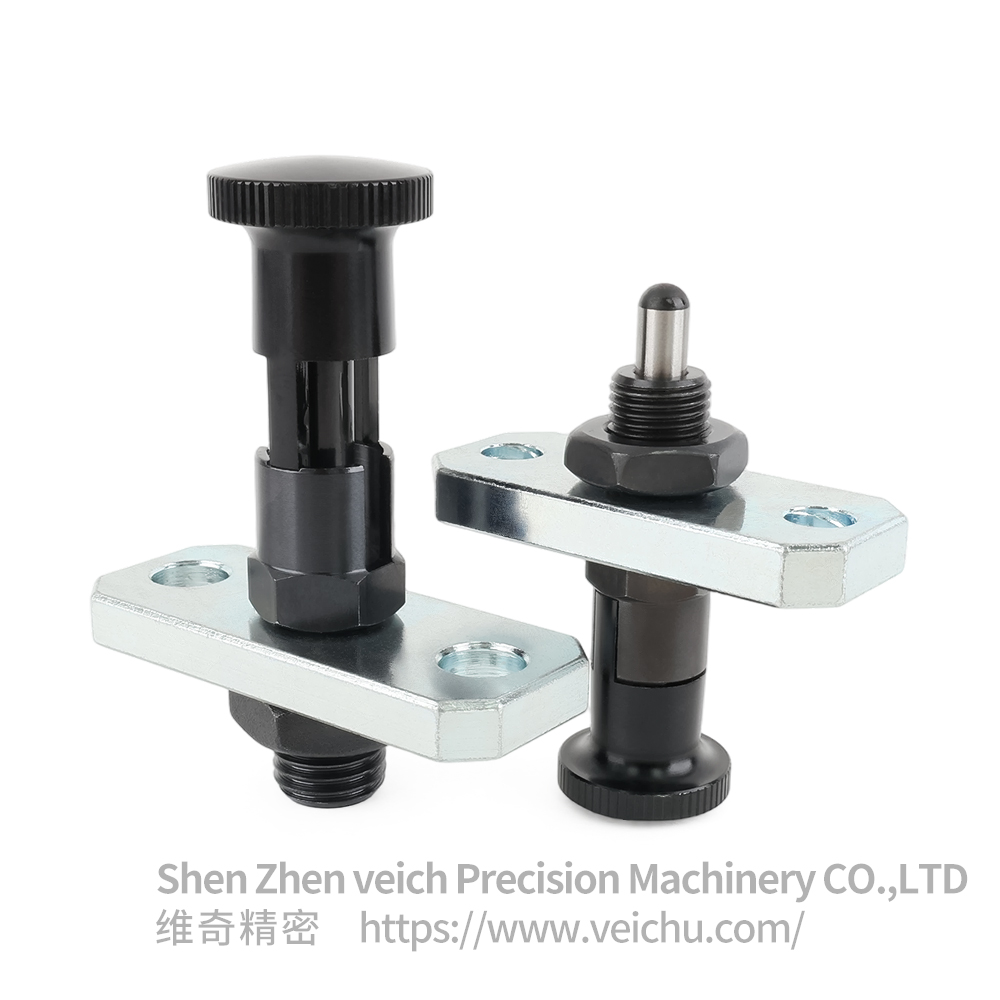 VCN242-CK Carbon Steel Rest Position Type Spring Loaded Plunger with Flange