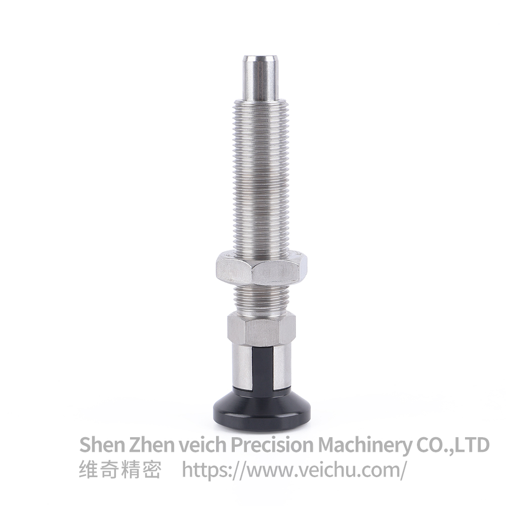 VCN244-CNK Stainless Steel Rest Position Extended Thread Pull Index Plunger