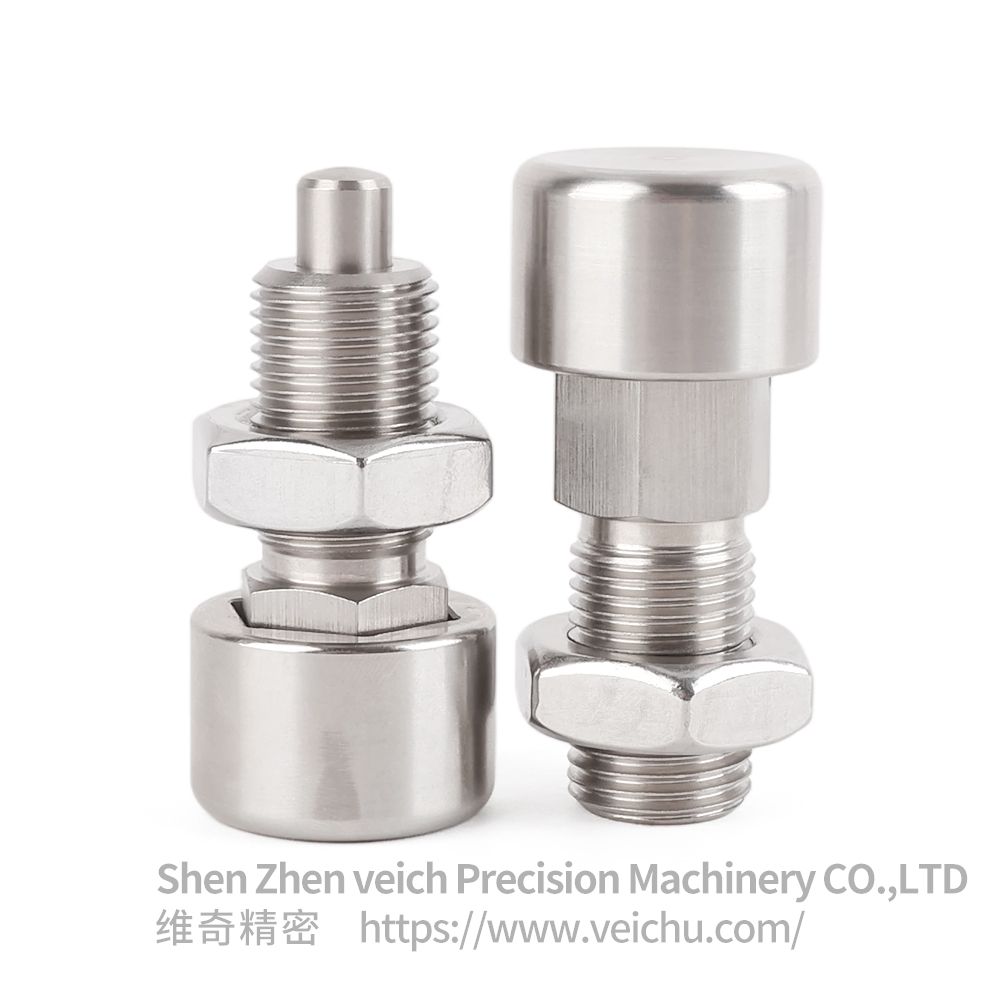 VCN251-CSK All Stainless Steel Rest Position Type Button Index Plunger with Nut