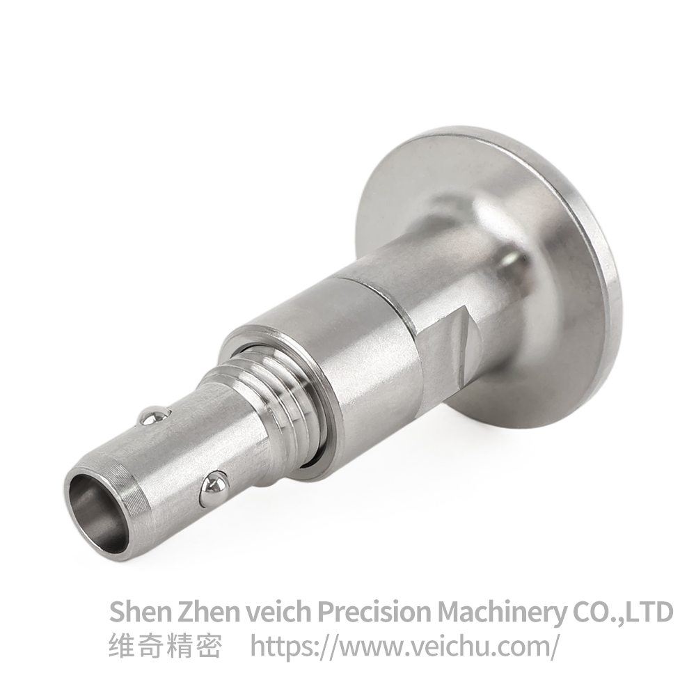 VCN126 Stainless Steel Push-botton Type 3 Beads Ball Lock Pin with Threaded 