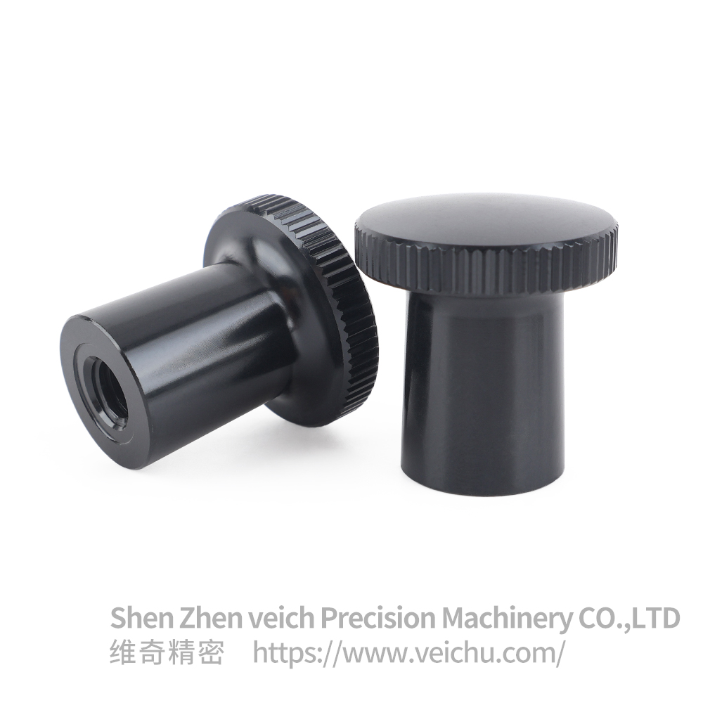 VCN245.1 Aluminum Knurled Knob Index Plunger Knob
