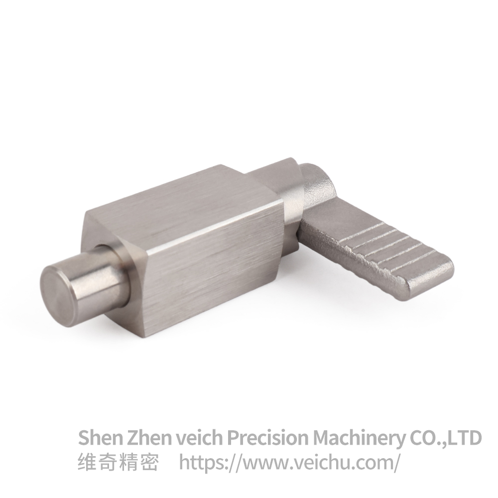 VCN256-ANK Weldable L-Handle Stainless Steel Spring Index Plunger