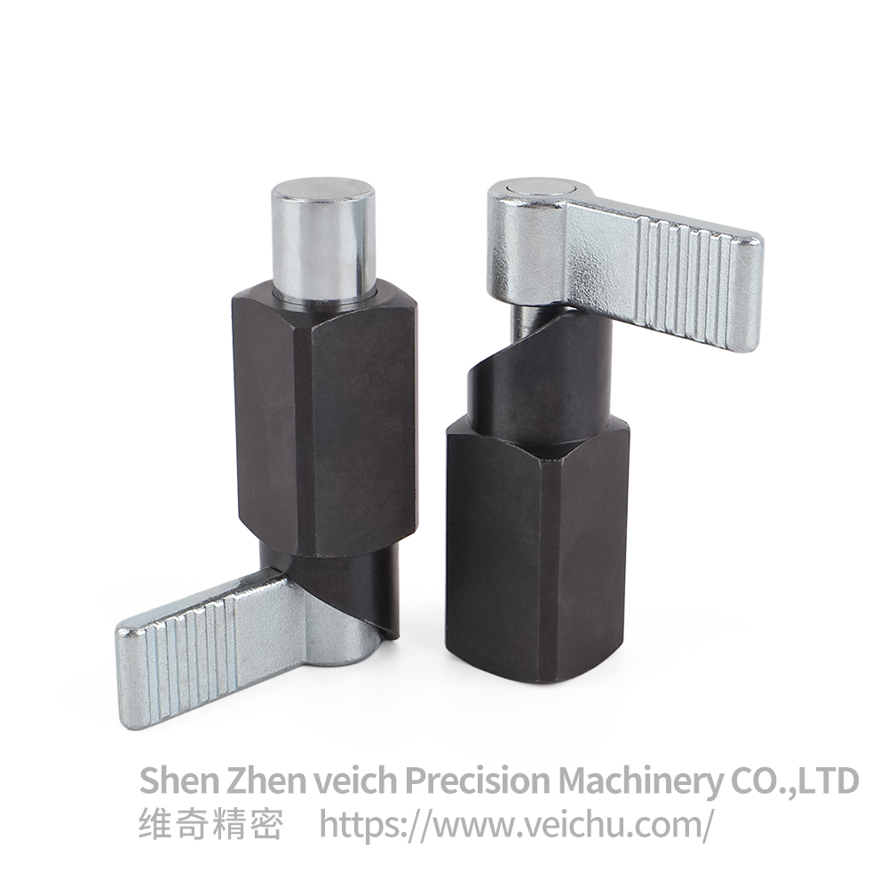 VCN256-AK Weldable L-Handle Carbon Steel Spring Latch Pin