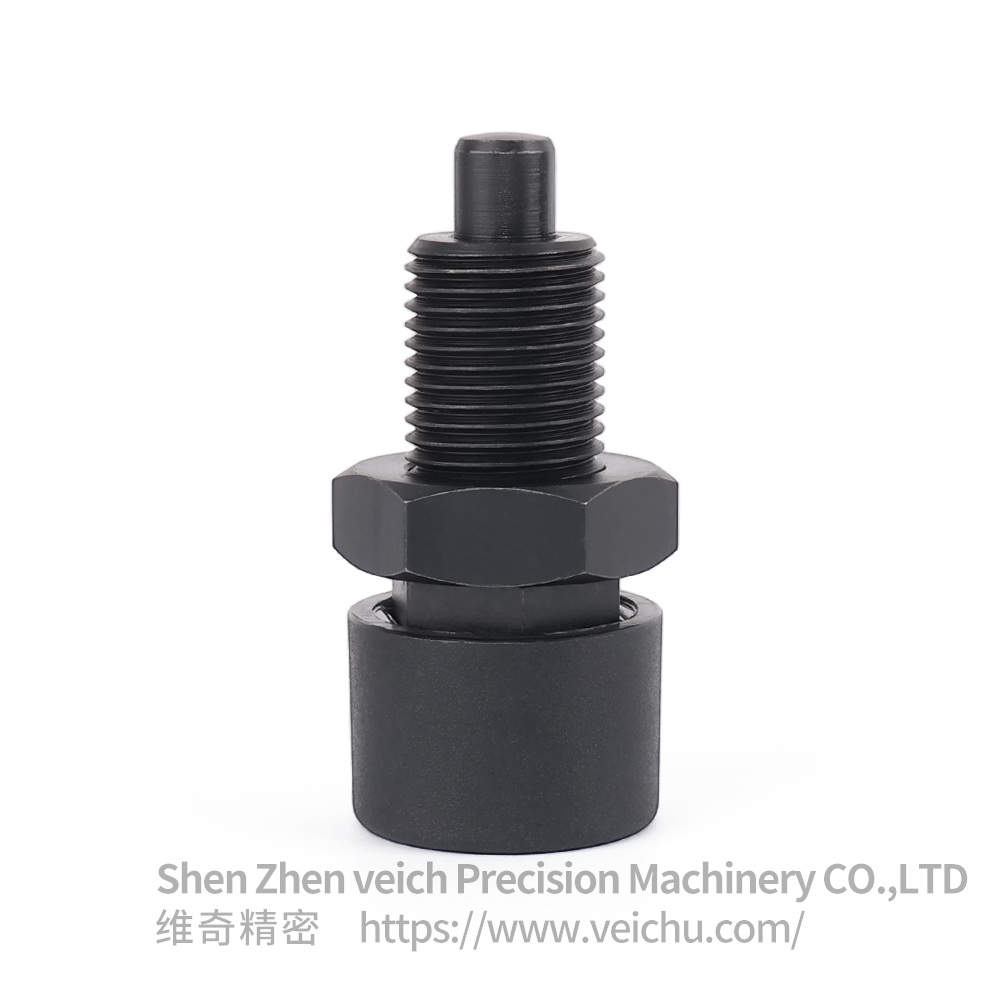 VCN251-CK Carbon Steel Nylon6 Knob Rest Position Type Button Index Plunger with Nut