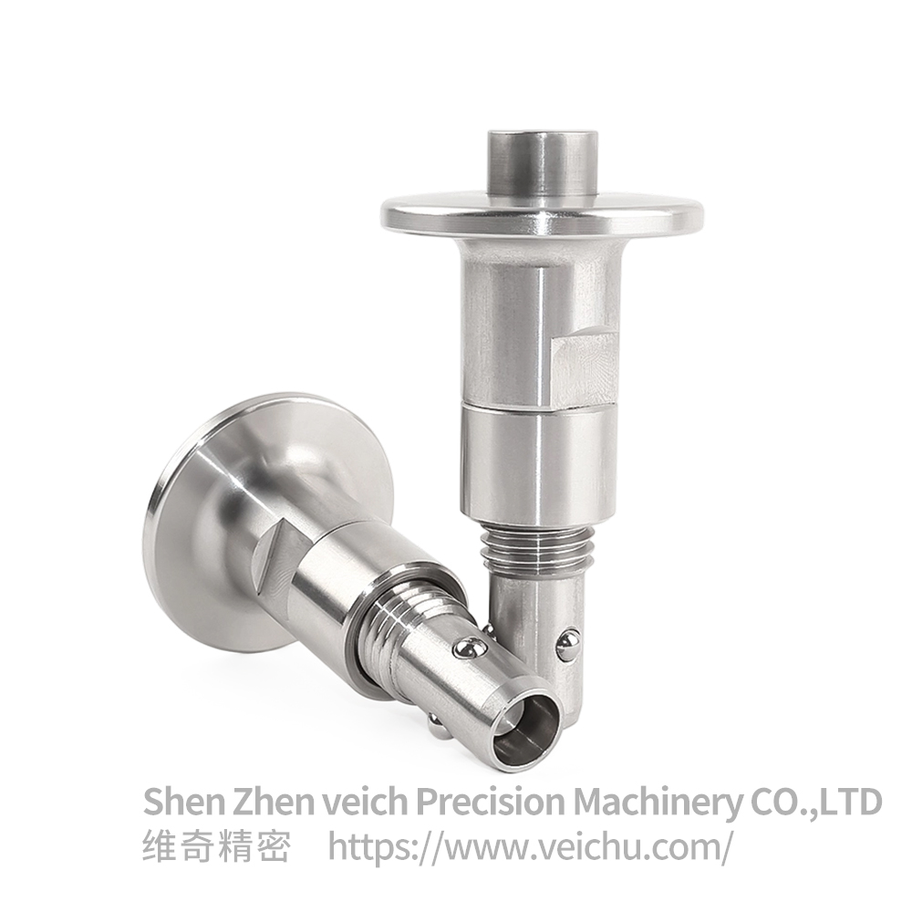 VCN126 Stainless Steel Push-botton Type 3 Beads Ball Lock Pin with Threaded 