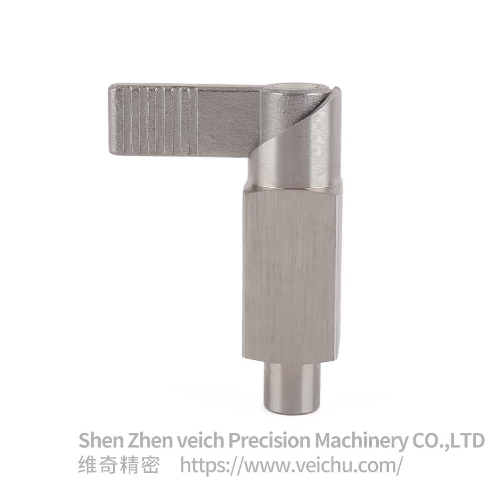 VCN256-ANK Weldable L-Handle Stainless Steel Spring Index Plunger