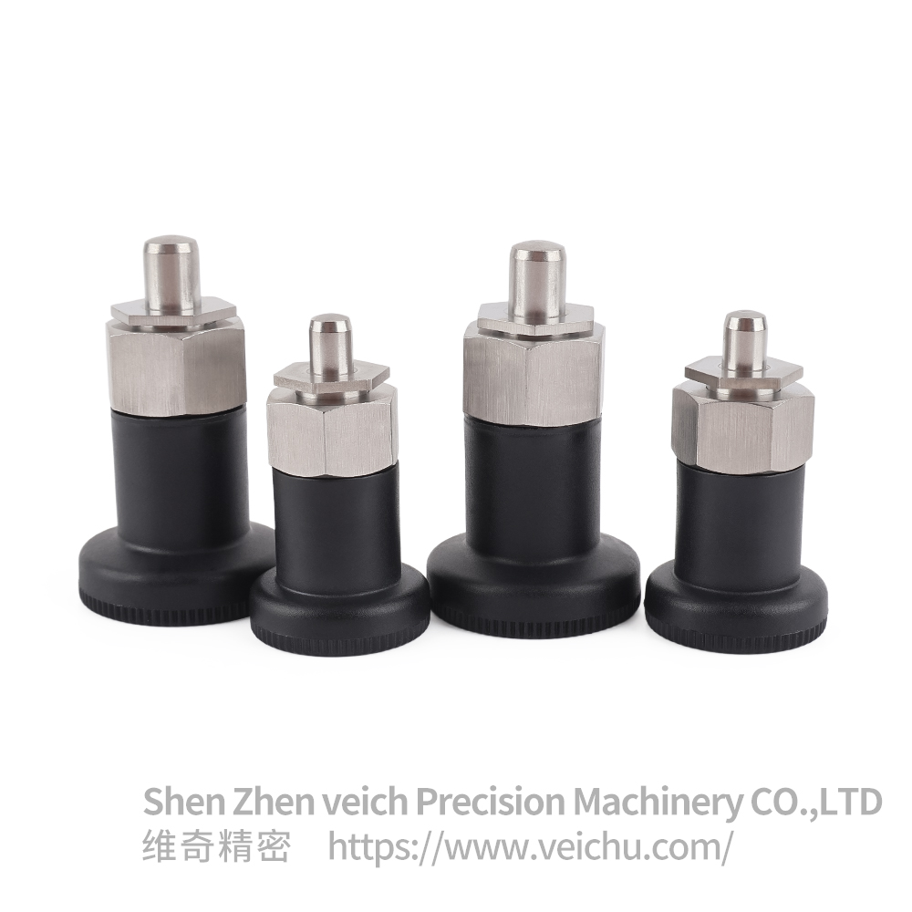 VCN255-BN-Stainless Steel Nylon6 Knob Hexagonal Index Plunger