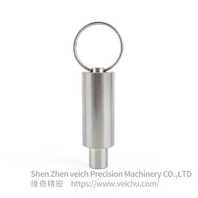 VCN237-LN Stainless Steel Pull Ring Threadless Index Pin Index Plunger 