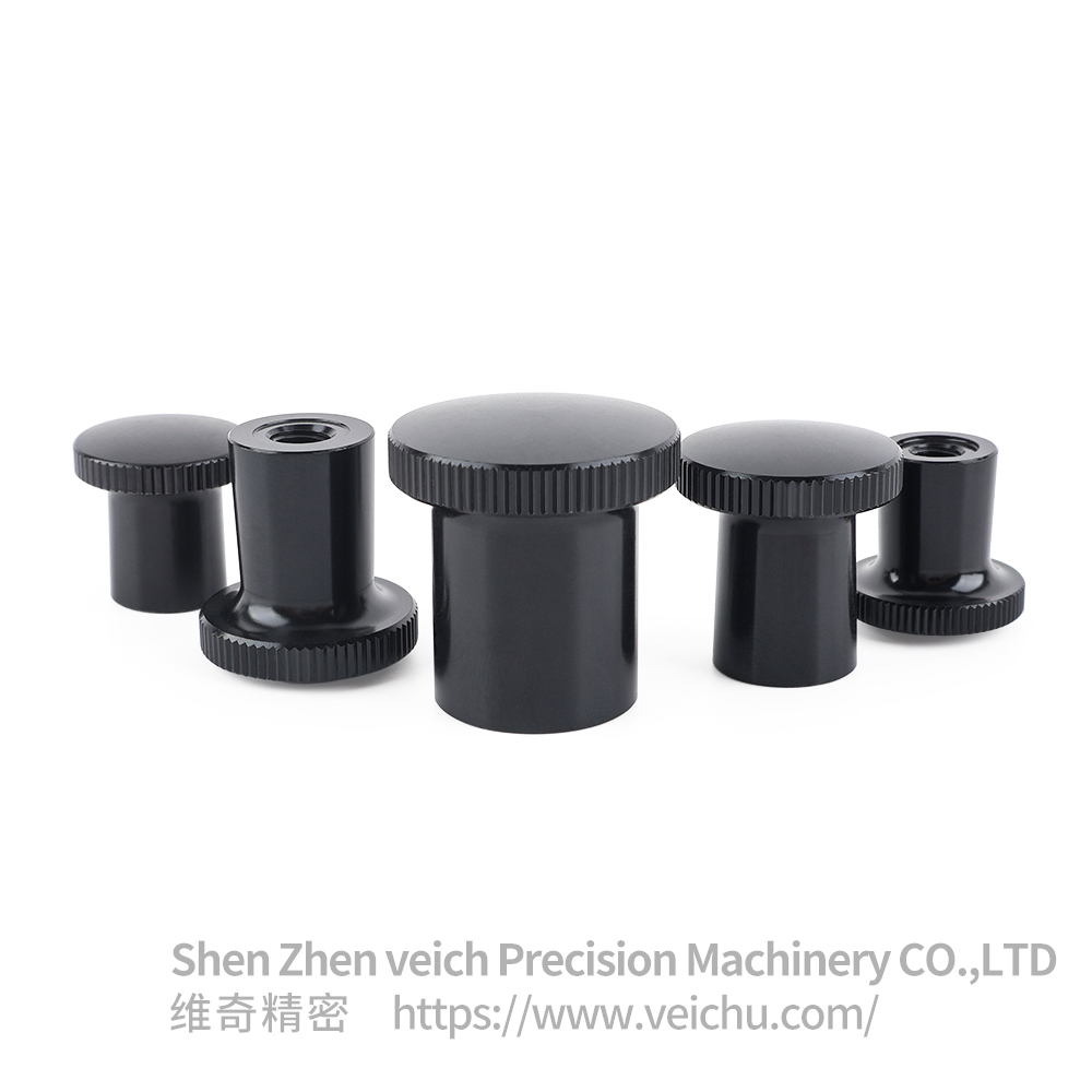 VCN245.1 Aluminum Knurled Knob Index Plunger Knob