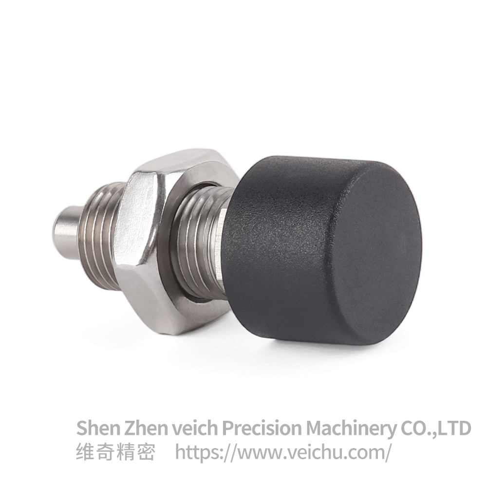 VCN251-CNK Stainless Steel Nylon6 Knob Rest Position Type Button Index Plunger with Nut