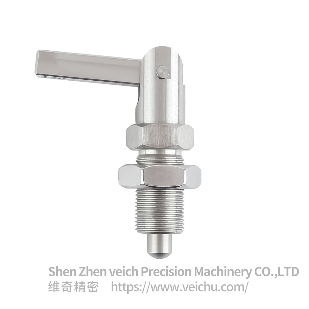 VCN248-CNK/MCNK Weldable L-Handle Stainless Steel Spring Index Plunger
