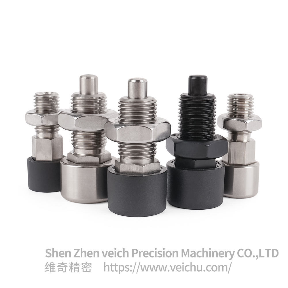 VCN251-CNK Stainless Steel Nylon6 Knob Rest Position Type Button Index Plunger with Nut