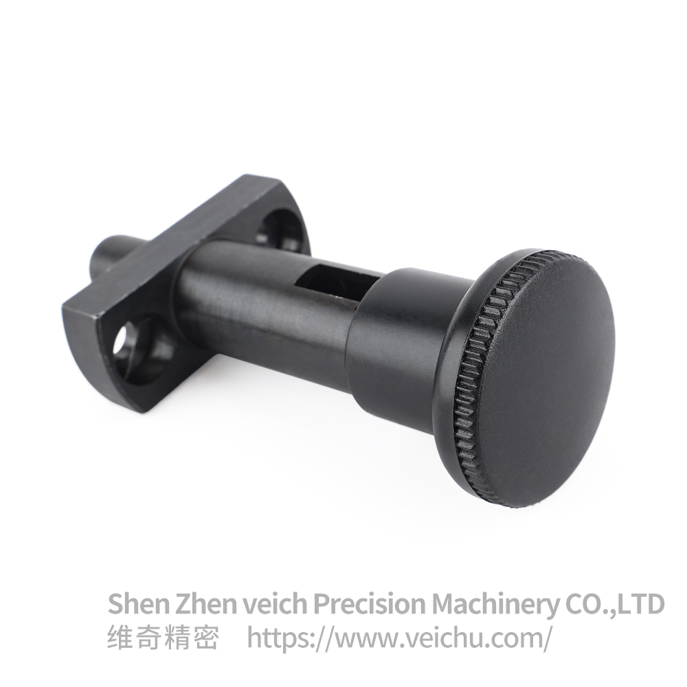 VCN249-C Carbon Steel Rest Position Type Flanged Pull Ring Indexing Plunger
