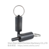 VCN237-L All Black Pull Ring Threadless Index Pin Index Plunger 