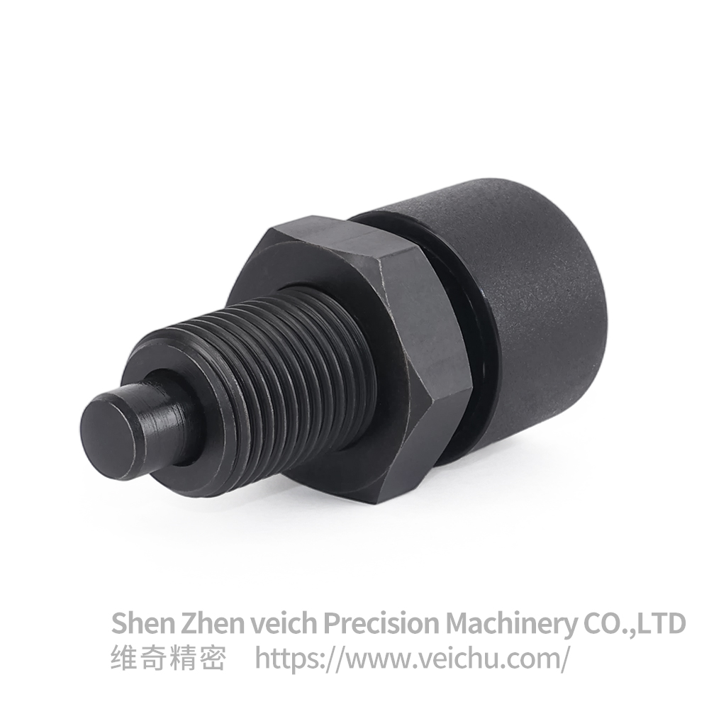 VCN251-CK Carbon Steel Nylon6 Knob Rest Position Type Button Index Plunger with Nut