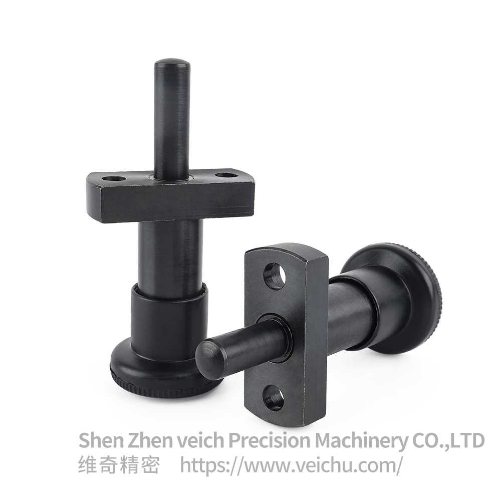 VCN249-B Carbon Steel Return Type Flanged Pull Ring Indexing Plunger