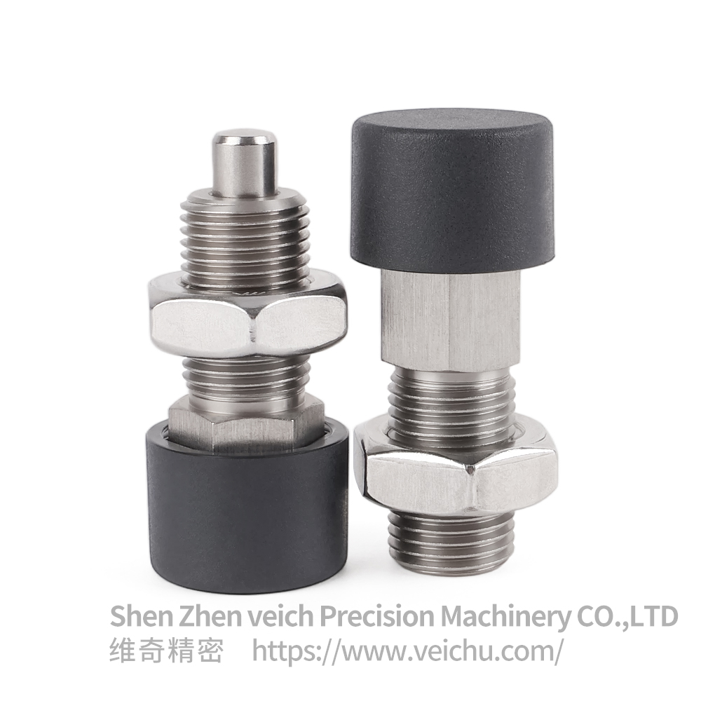VCN251-CNK Stainless Steel Nylon6 Knob Rest Position Type Button Index Plunger with Nut