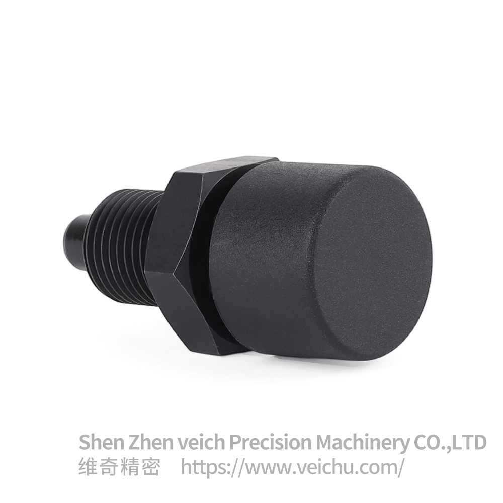 VCN251-CK Carbon Steel Nylon6 Knob Rest Position Type Button Index Plunger with Nut